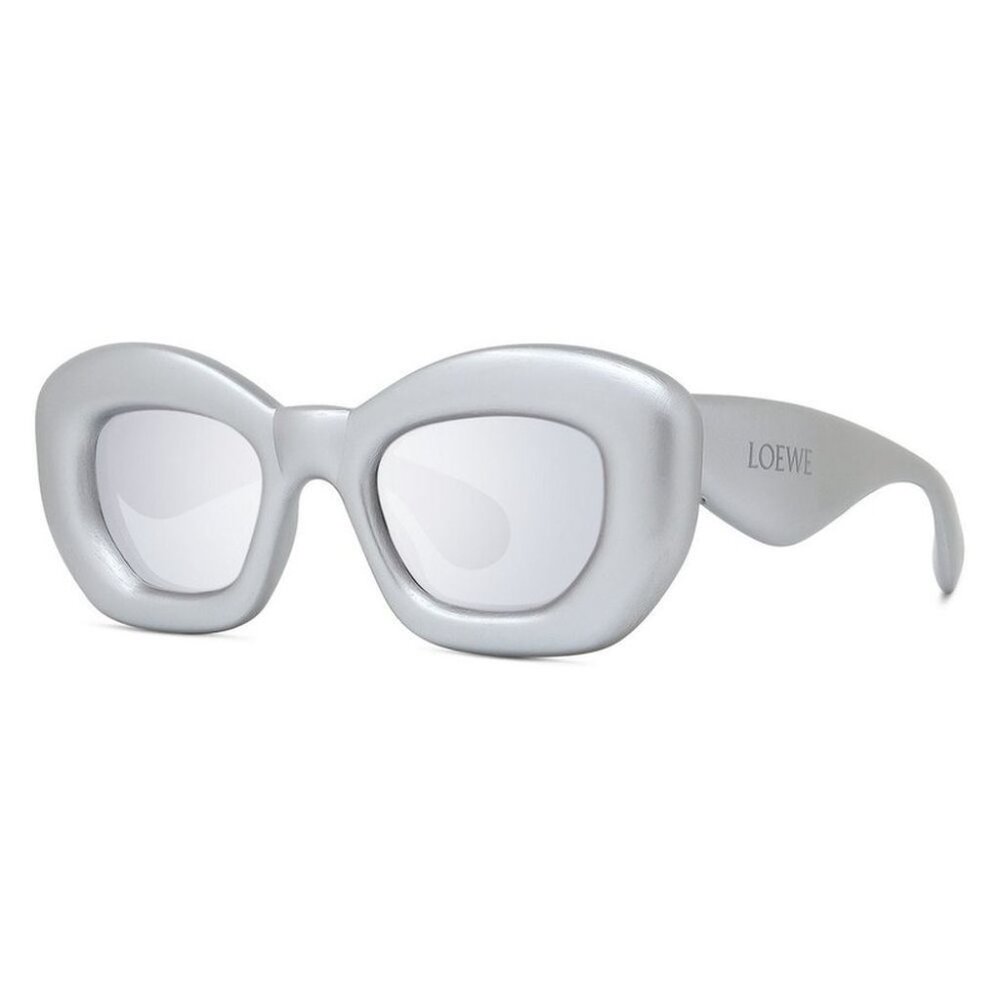 NEW LOEWE UNISEX SUNGLASSES LOEWE LW40117I 20C SILVER EYEWEAR